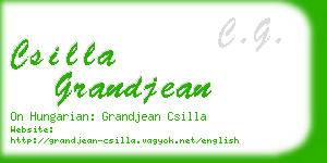 csilla grandjean business card